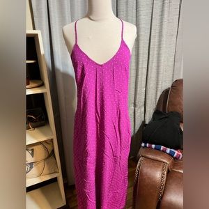 Maxi dress with polka dots